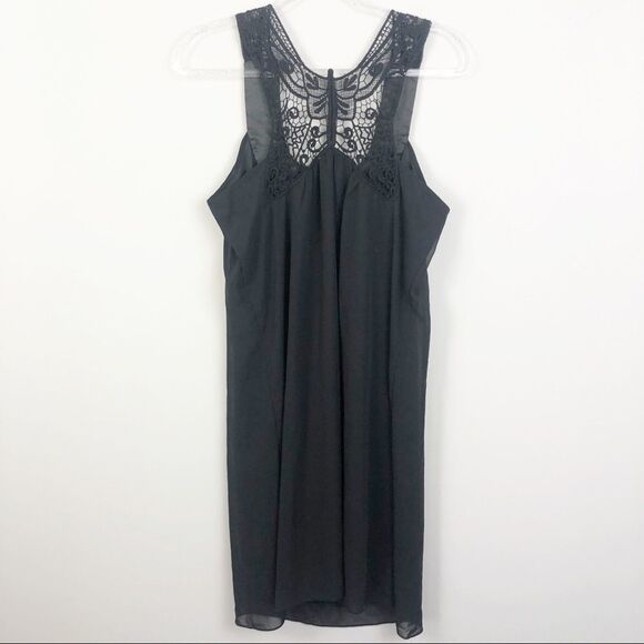 LA BELLE | Black Butterfly Back Dress Size Large - Picture 5 of 6